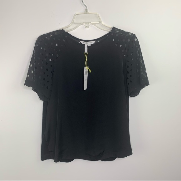 BCBGeneration NWT black top laser cut small - Picture 6 of 7